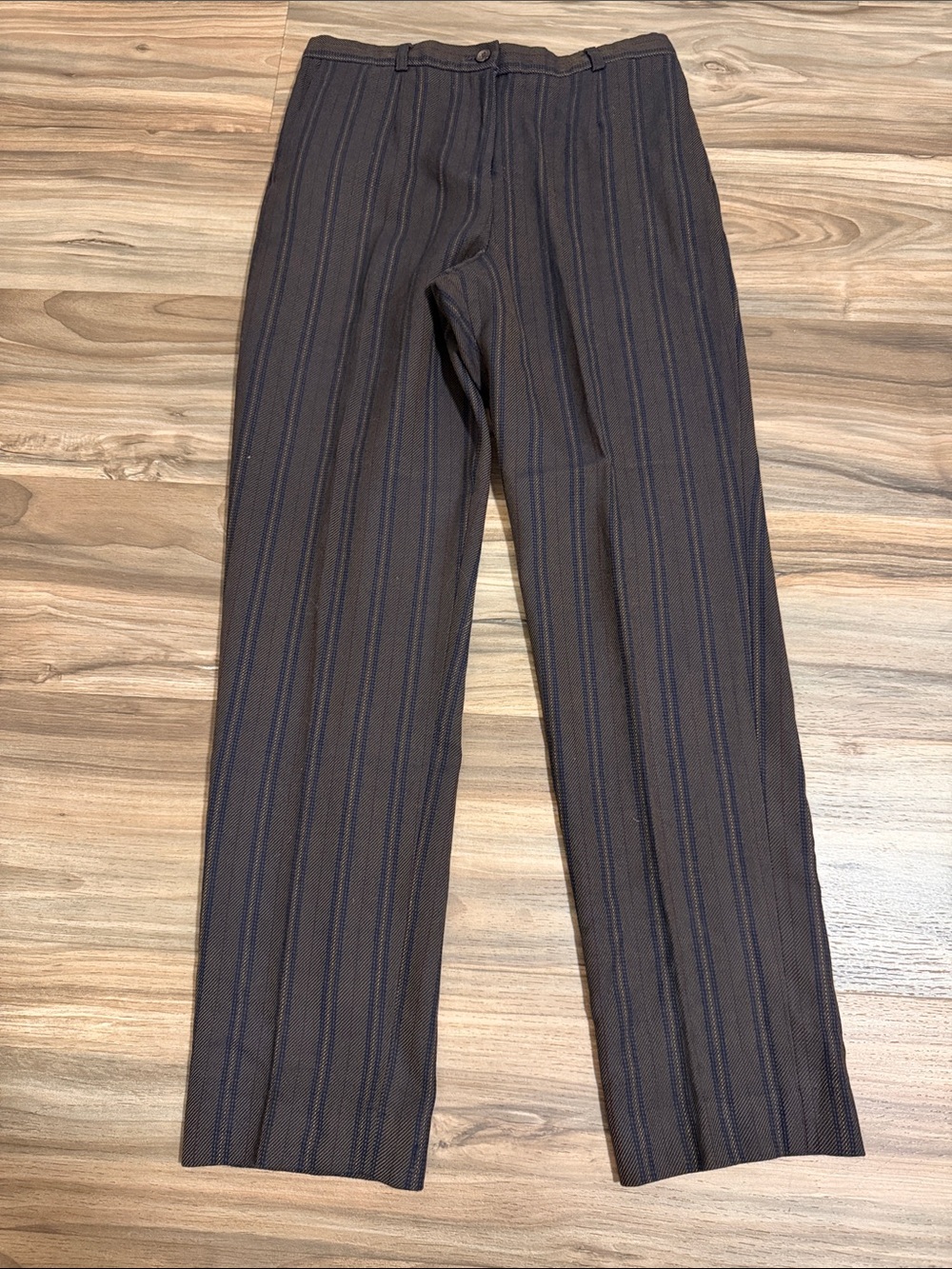 Pendleton Wool Dress Pants Trousers Women’s 6 Brown Striped High Waist